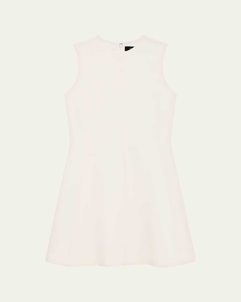 Crepe A-Line Mini Dress